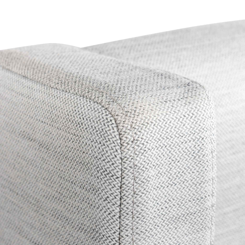 Fabric Single Bed Frame - Pearl Grey with Storage
