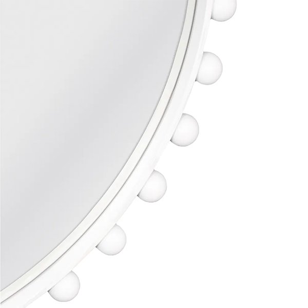 Birchgrove Round Wall Mirror - White