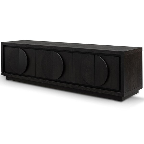Bonnie 2m Wooden TV Entertainment Unit - Textured Espresso Black