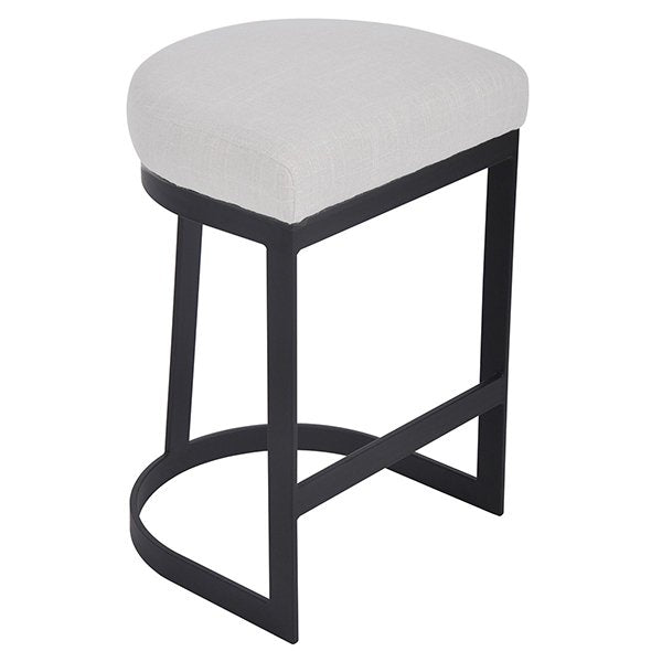 Brooke Black Kitchen Stool - Natural
