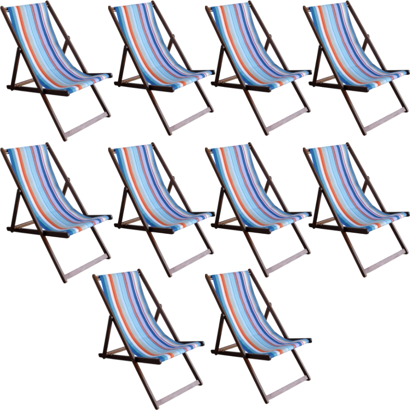 Deckchair Hardwood Cotton Canet En Roussillon