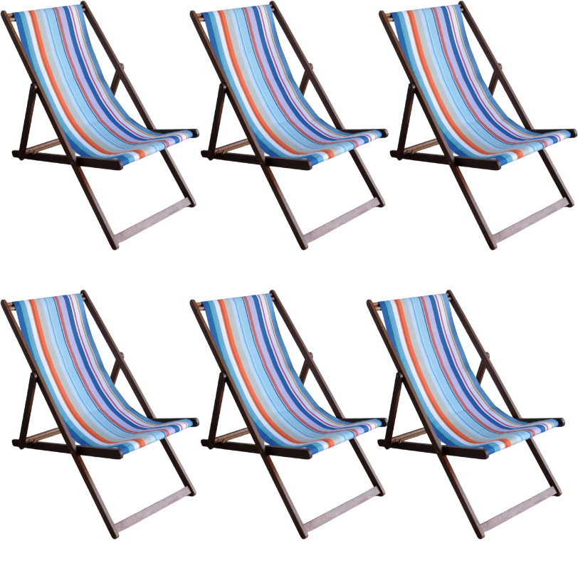 Deckchair Hardwood Cotton Canet En Roussillon