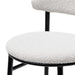 65cm Bar Stool - Moon White Boucle and Black Legs (Set of 2) - image 6