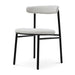 Fabric Dining Chair - Moon White Boucle and Black Legs (Set of 2) - image 2
