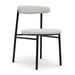 Fabric Dining Chair - Moon White Boucle and Black Legs (Set of 2) - image 3