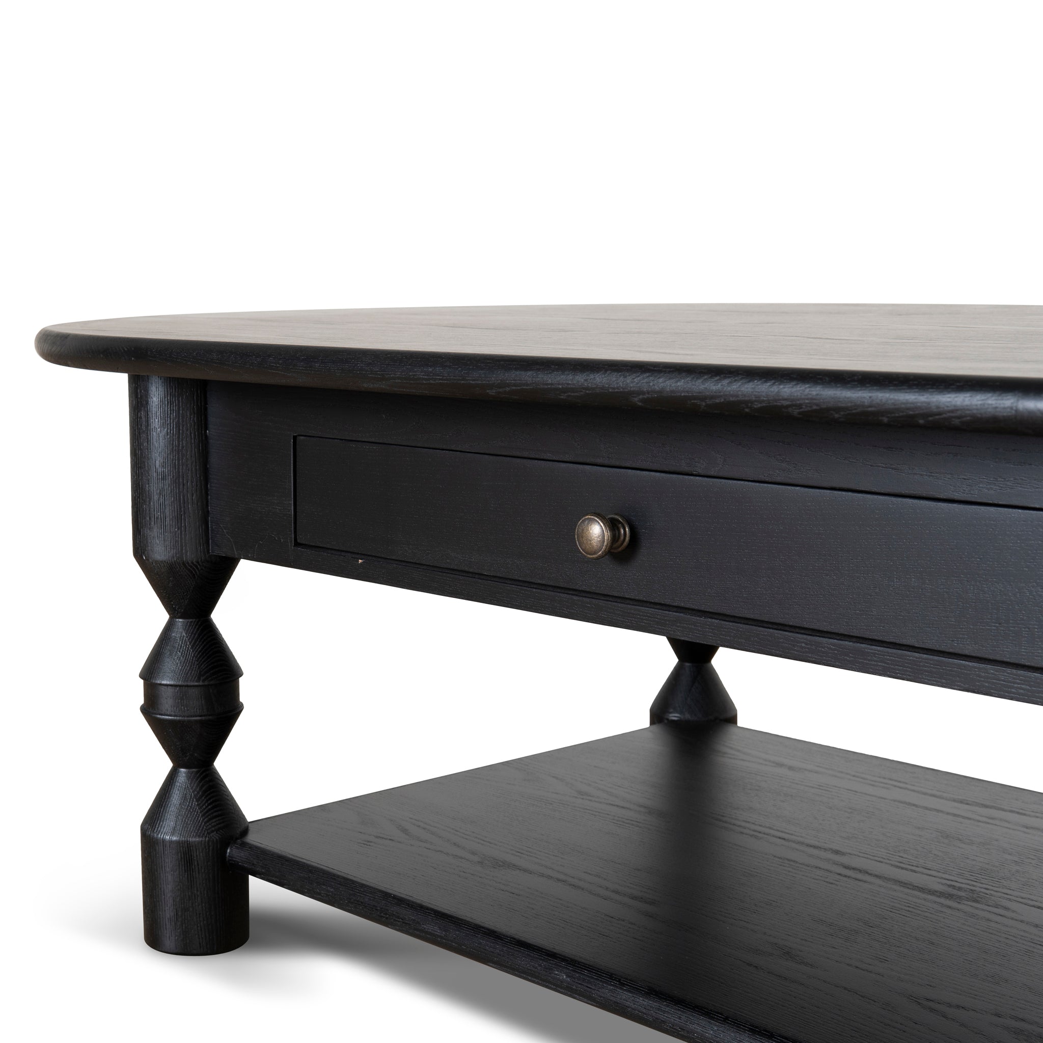 CCF10040-NI 1.4m Oval Coffee Table - Black