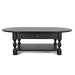 1.4m Oval Coffee Table - Black - image 2