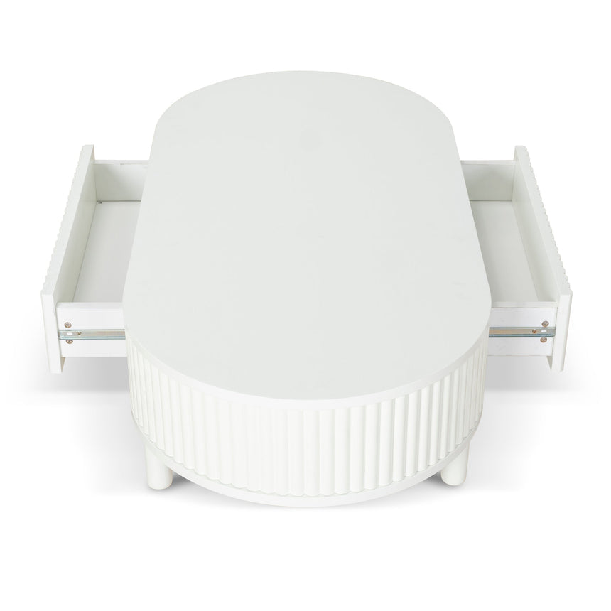 1.2m Coffee Table - Warm White