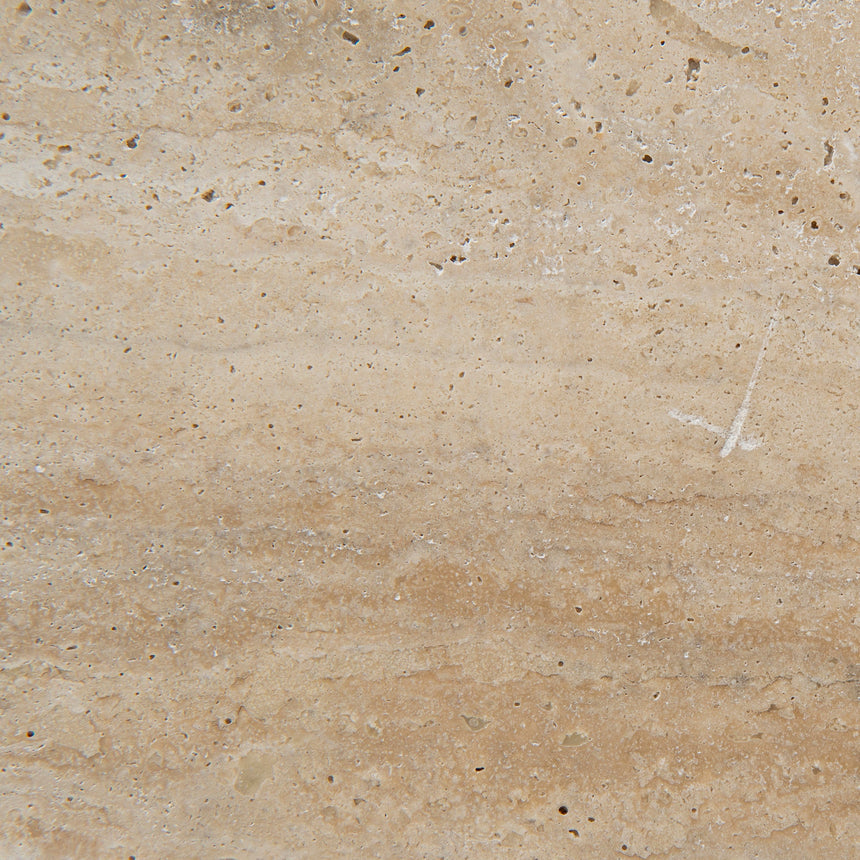 Kora 1.2m Oval Travertine Coffee Table - Natural