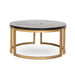 Nested Coffee Table - Peppercorn and Brass - image 9