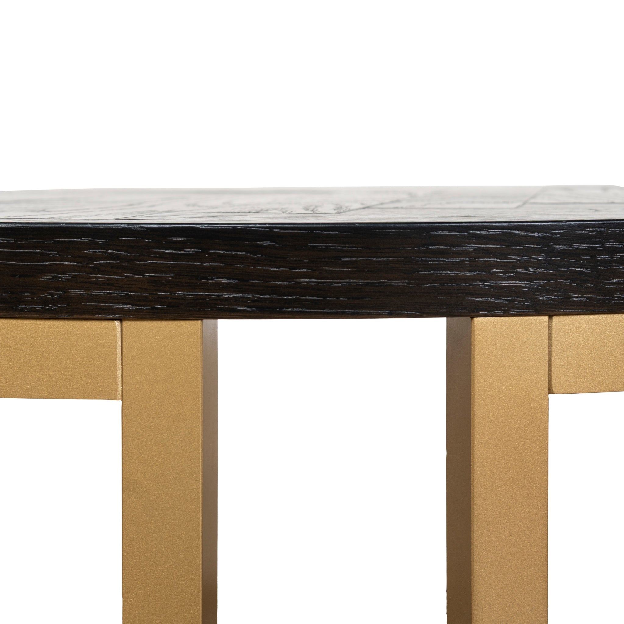 Nested Coffee Table - Peppercorn and Brass - image 10