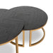 Nested Coffee Table - Peppercorn and Brass - image 4