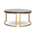 Nested Coffee Table - Peppercorn and Brass - image 6