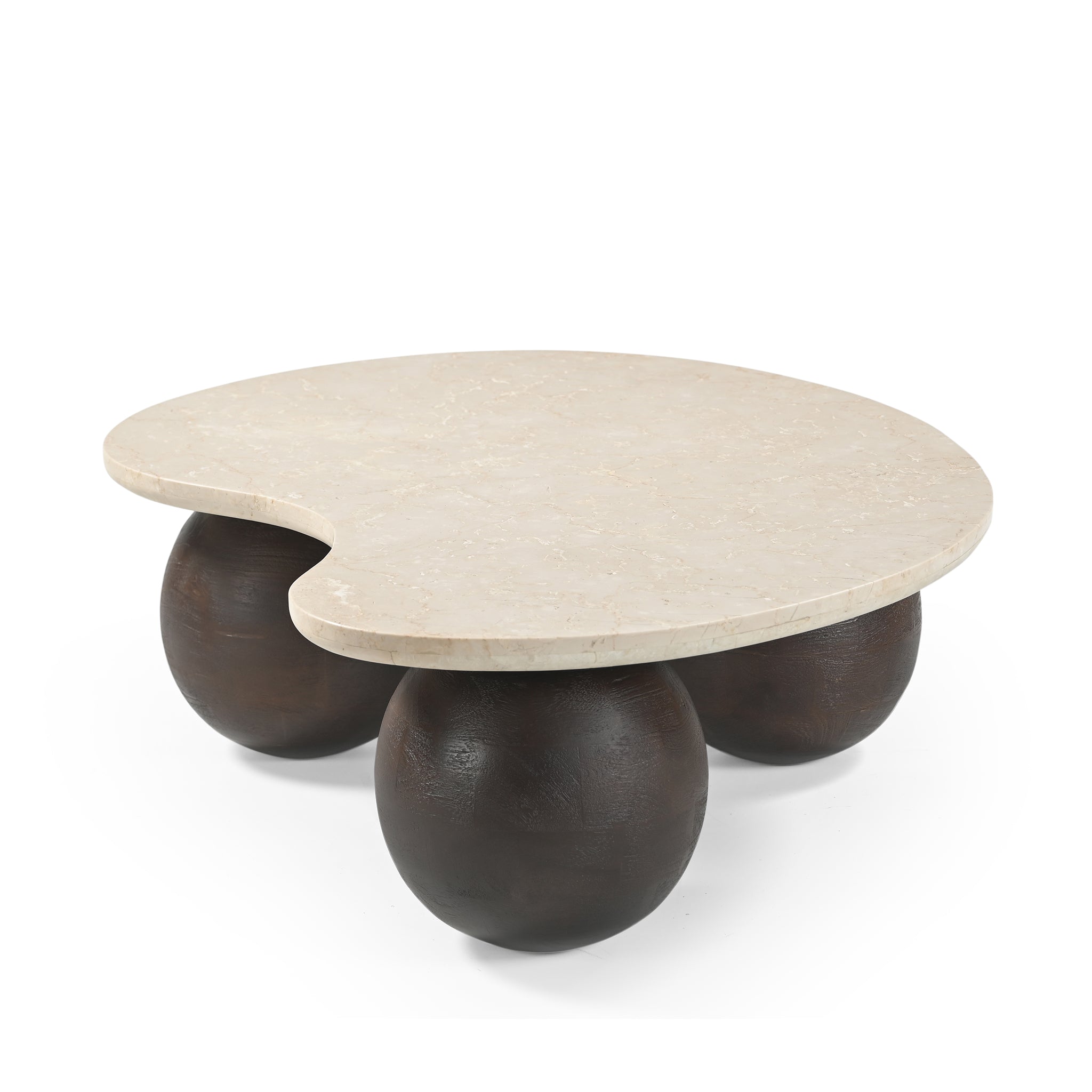 CCF10210-RB 1.04m Marble Coffee Table - Walnut