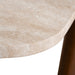 100cm Travertine Coffee Table - Walnut - image 9