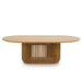 Showcasing Bareluna 1.3m Oval Coffee Table - Natural CF10676-CU Coffee Table by Calibre Furniturs