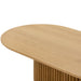 1.3m Oval Coffee Table - Natural - image 4