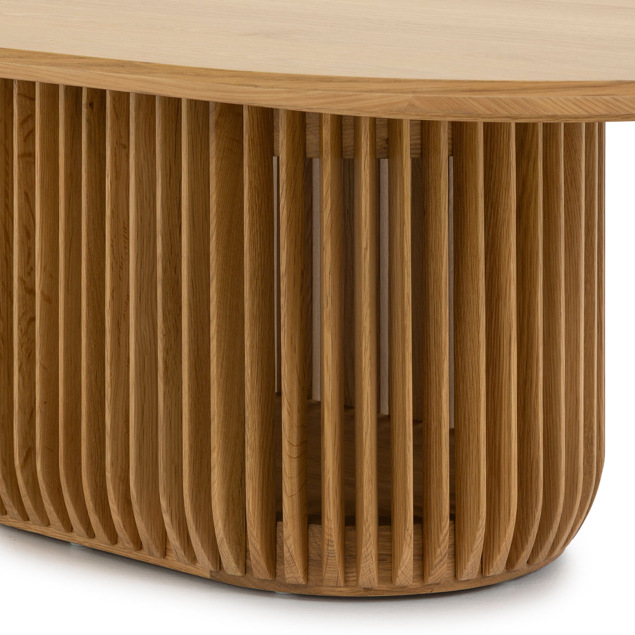 1.3m Oval Coffee Table - Natural - image 5