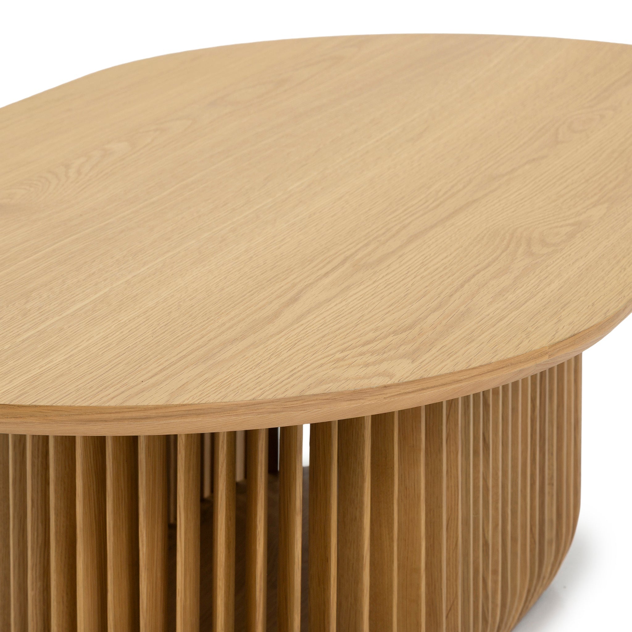 1.3m Oval Coffee Table - Natural - image 6