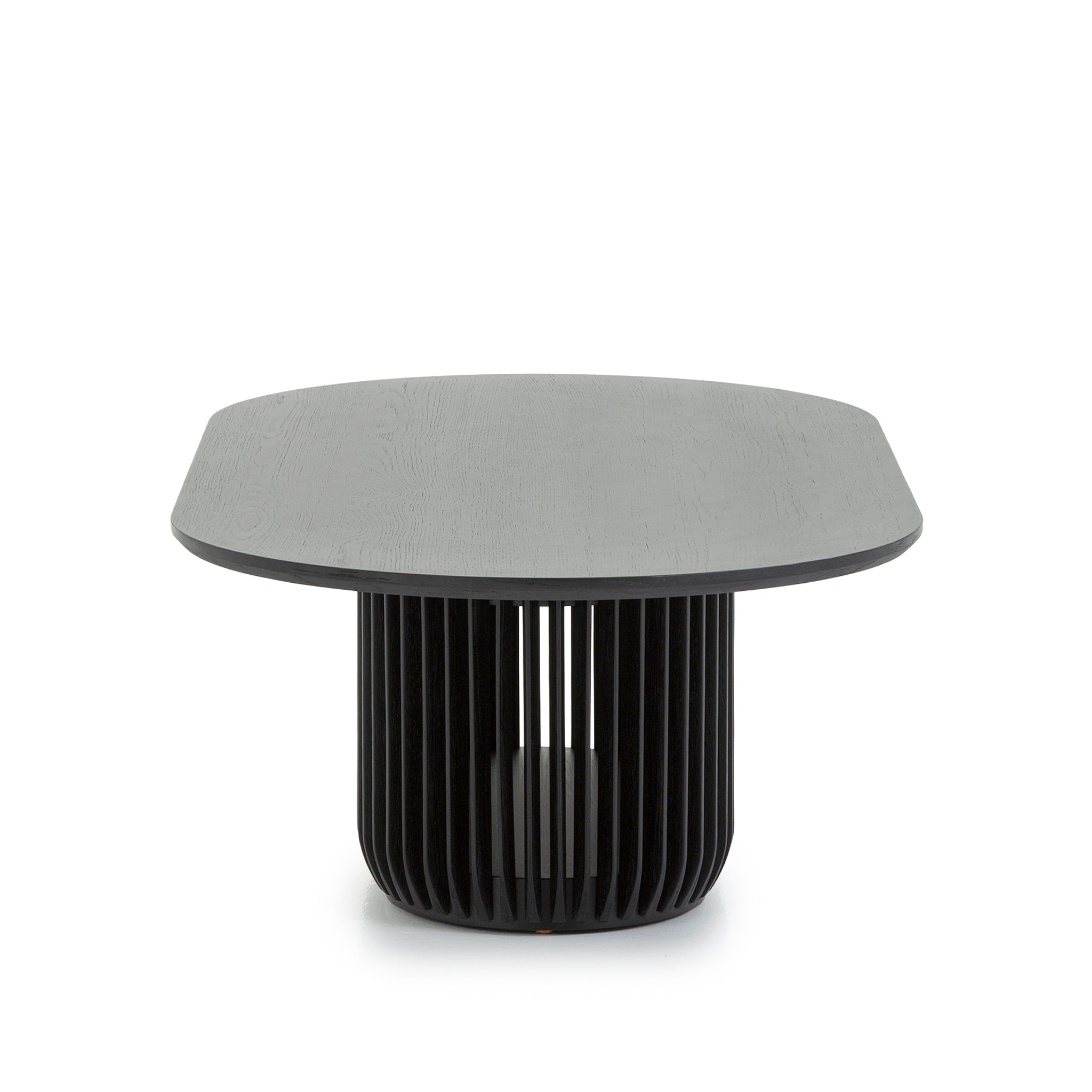 CCF10677-CU 1.3m Oval Coffee Table - Black Stain
