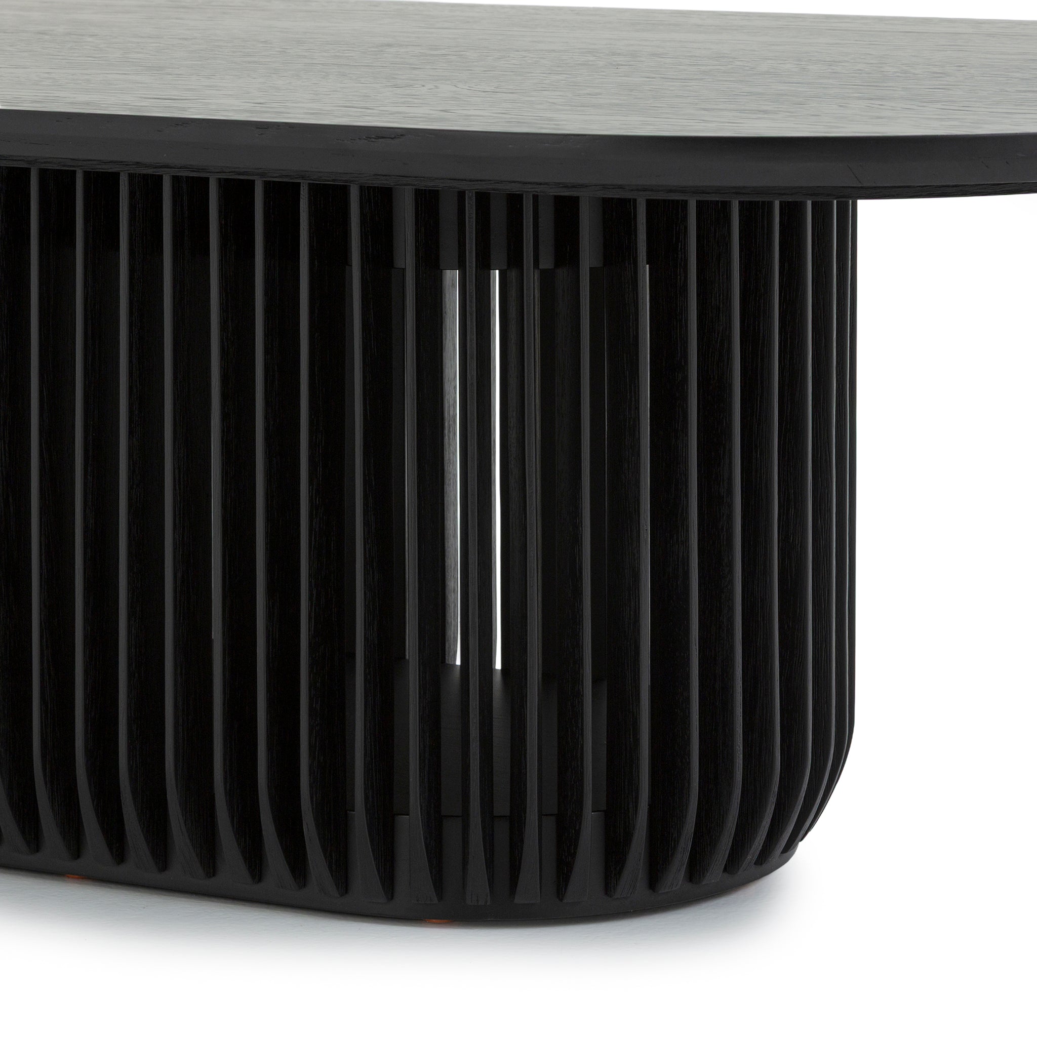 CCF10677-CU 1.3m Oval Coffee Table - Black Stain