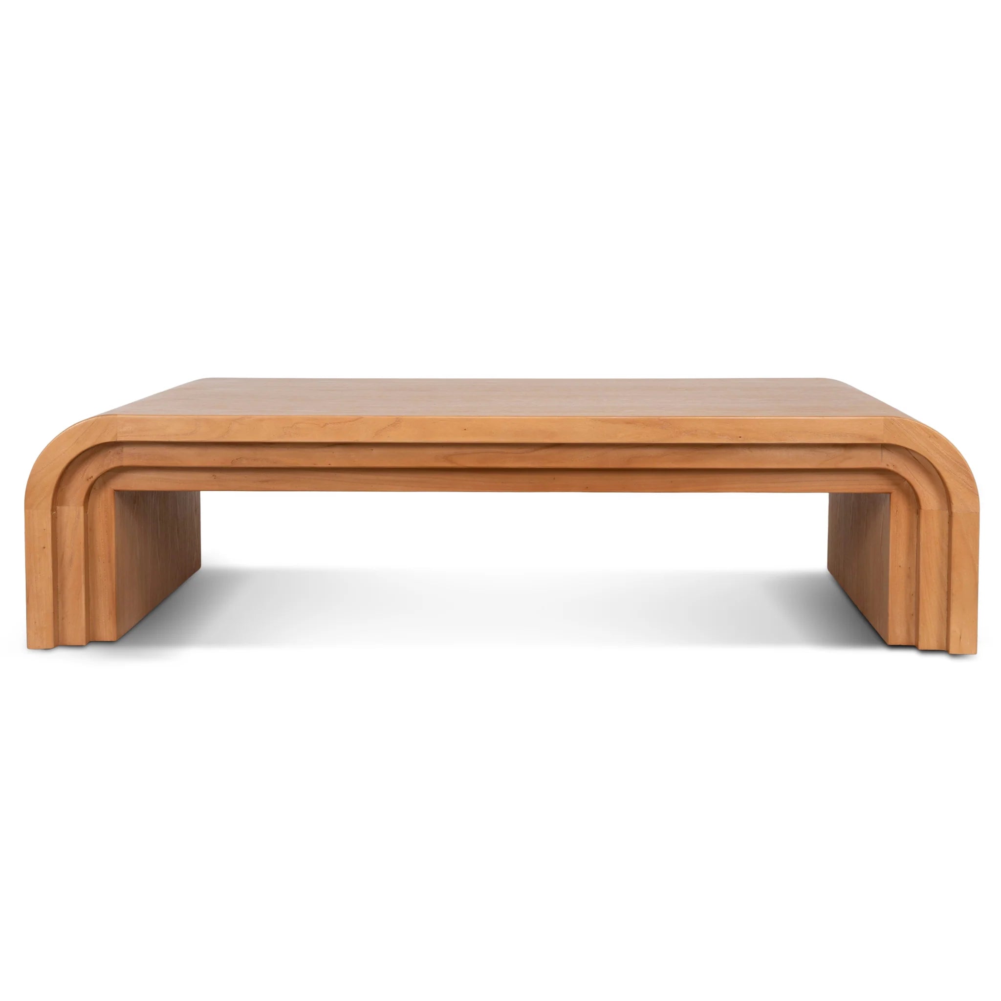 Showcasing Morelo 1.4m Elm Coffee Table - Natural CF10895-NI Coffee Table by Calibre Furniturs