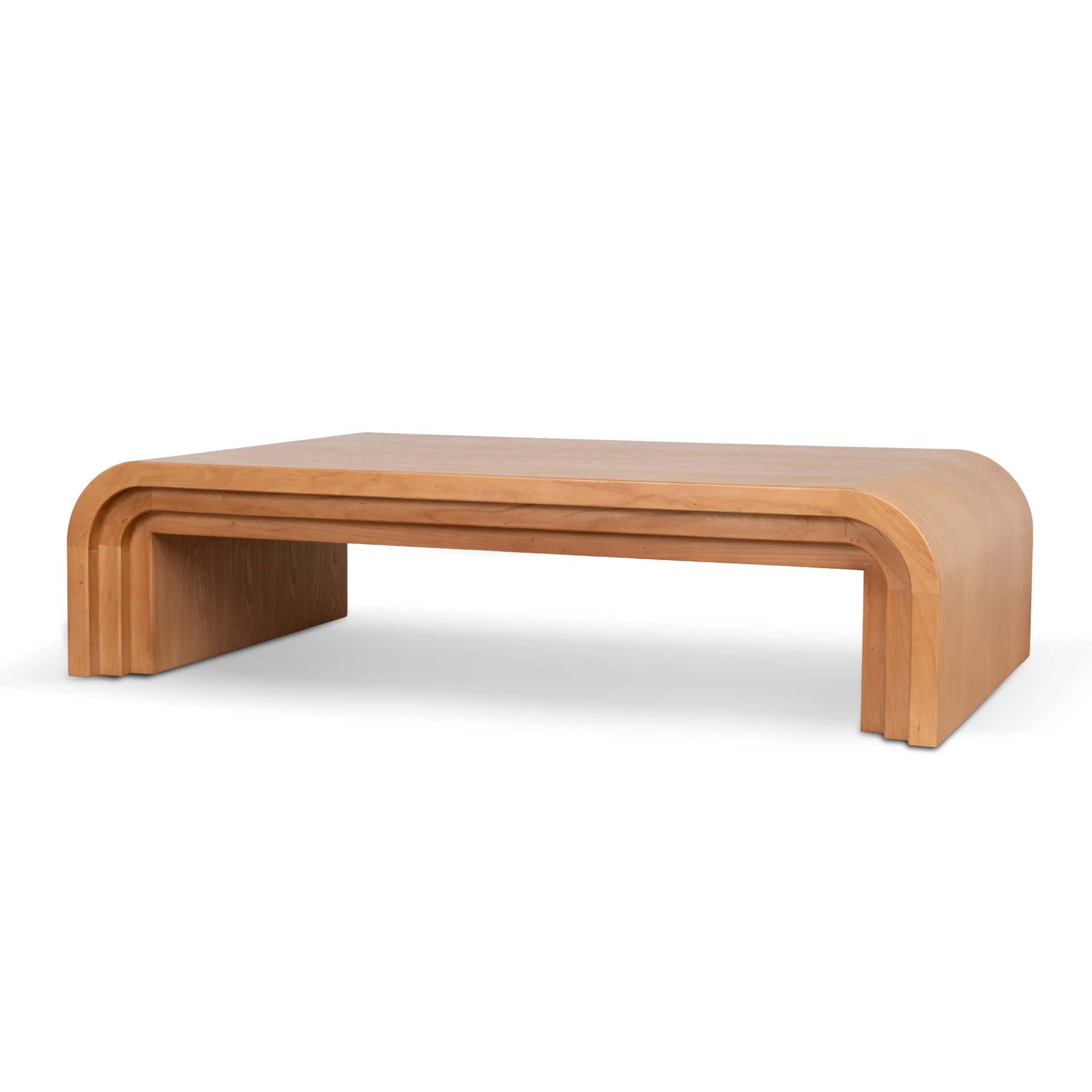 Showcasing Morelo 1.4m Elm Coffee Table - Natural CF10895-NI Coffee Table by Calibre Furniturs