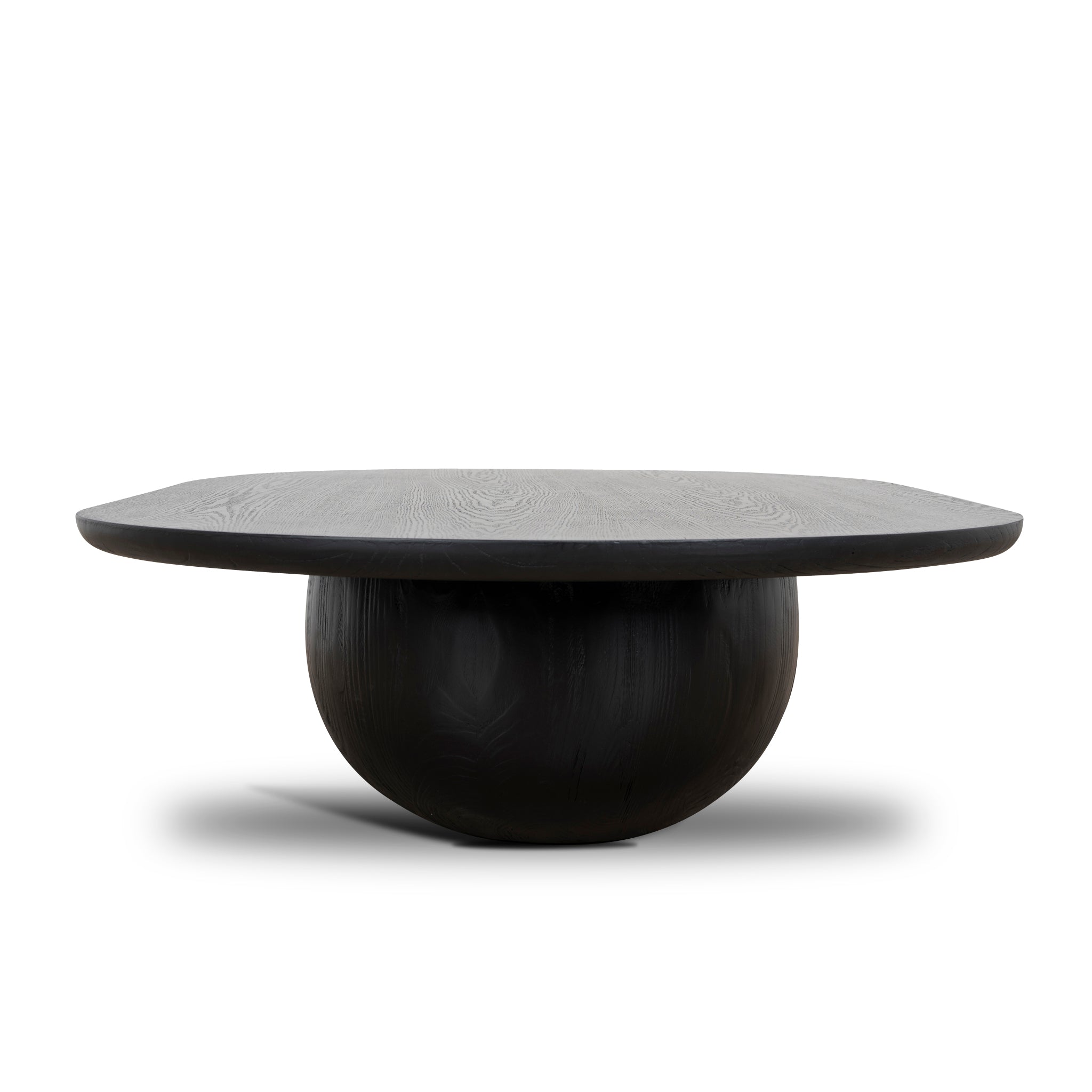 1.3m Elm Coffee Table - Full Black
