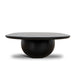 Showcasing Konova 1.3m Elm Coffee Table - Full Black CF10899-NI Coffee Table by Calibre Furniturs