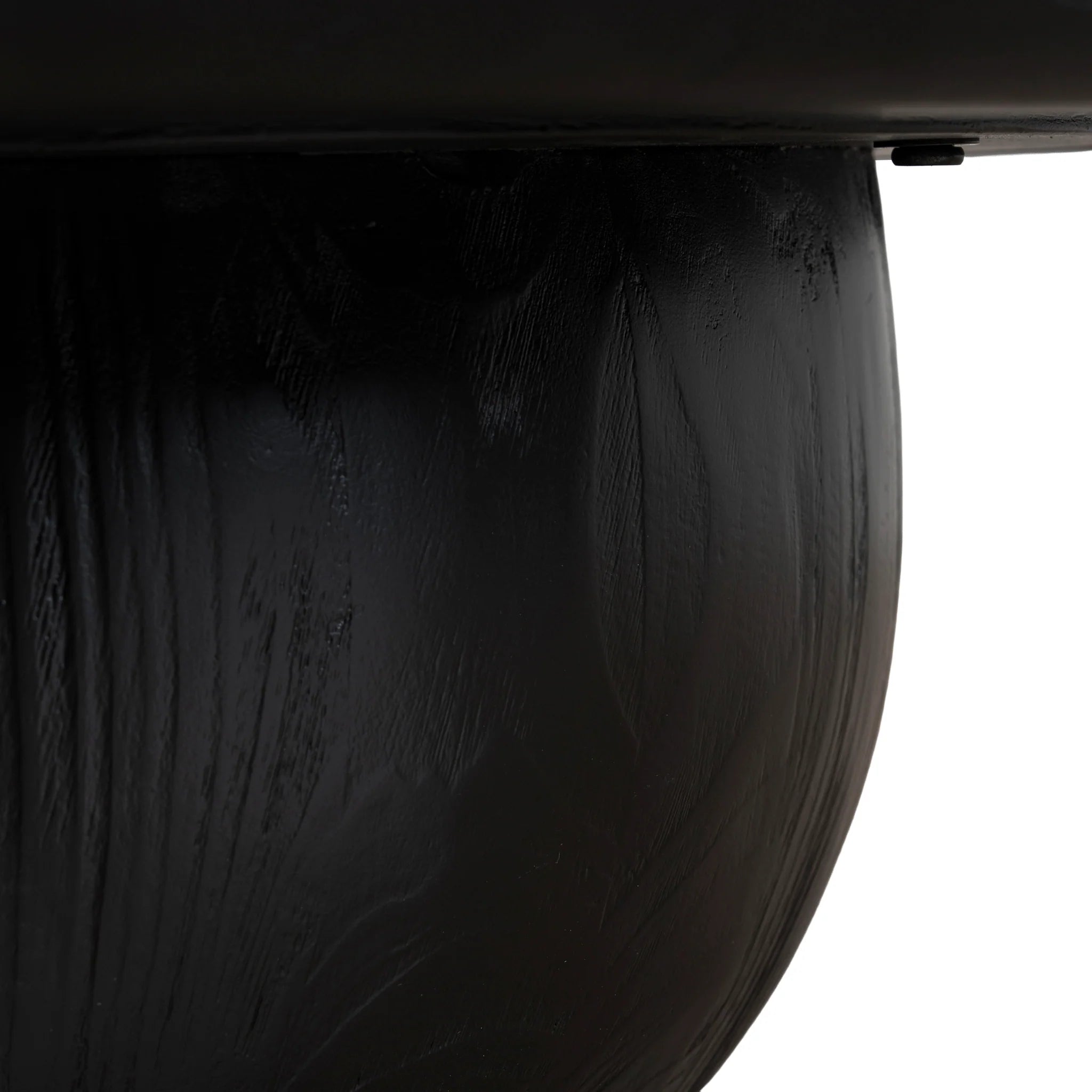 Konova 1.3m Elm Coffee Table - Full Black