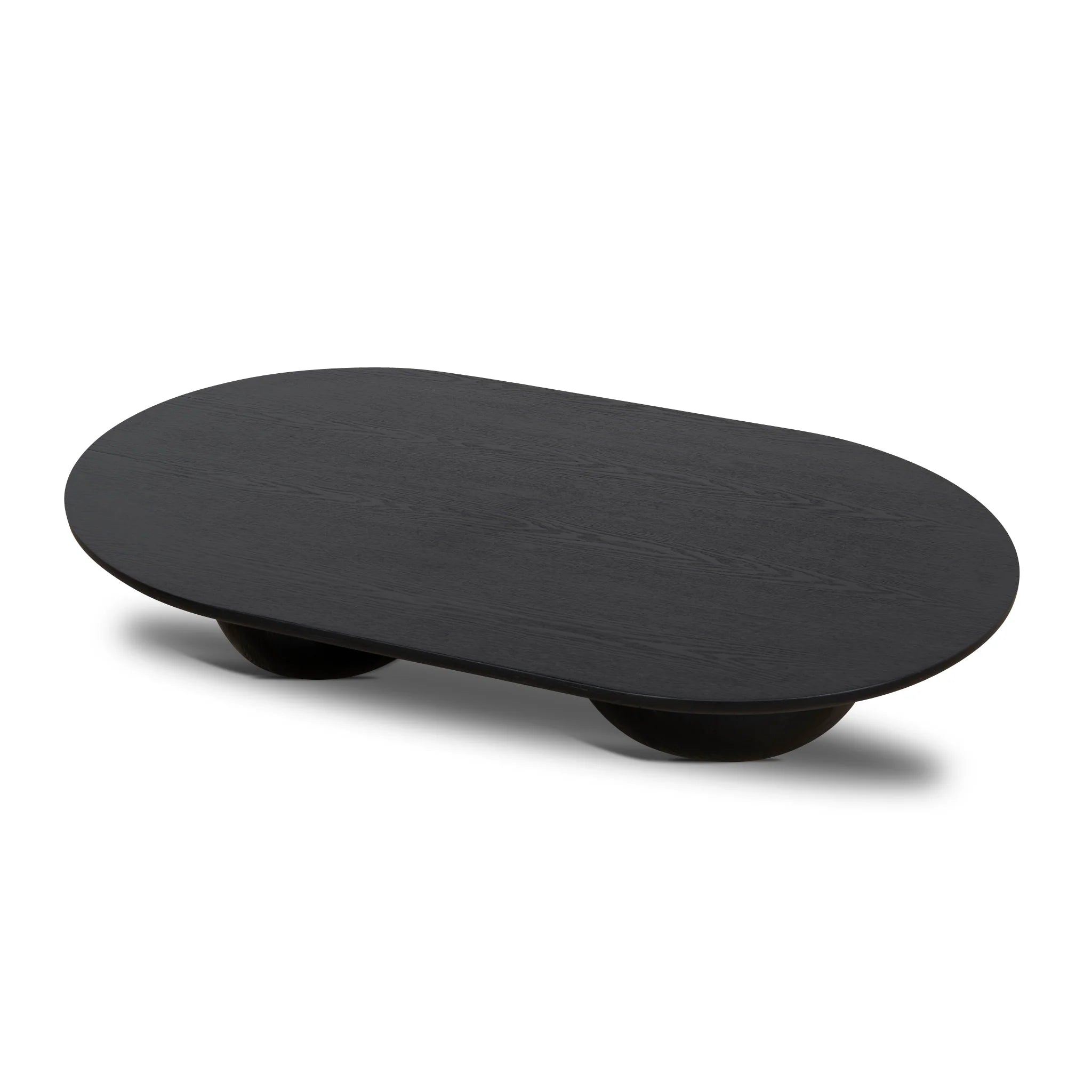 Konova 1.3m Elm Coffee Table - Full Black