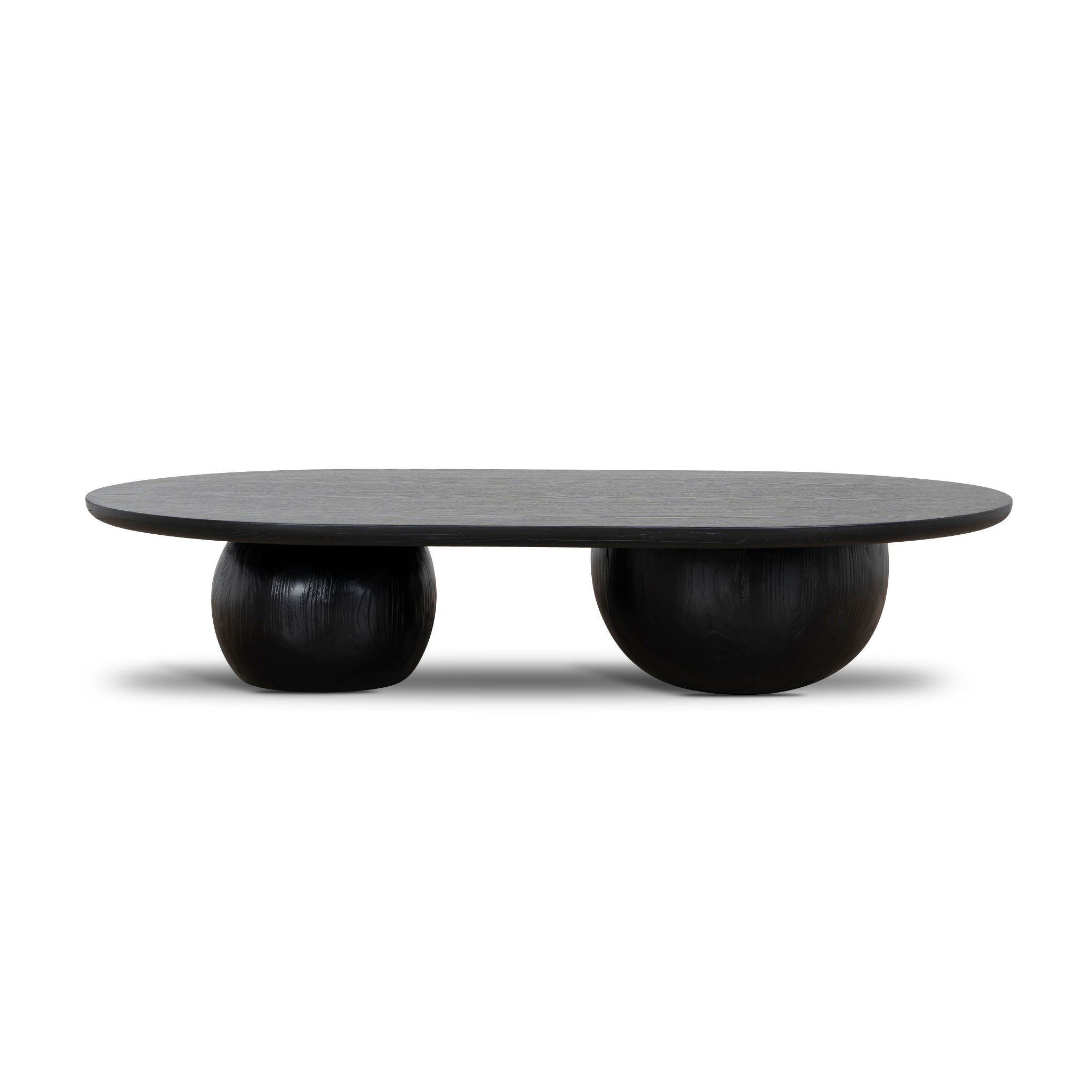 1.3m Elm Coffee Table - Full Black
