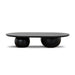 Showcasing Konova 1.3m Elm Coffee Table - Full Black CF10899-NI Coffee Table by Calibre Furniturs