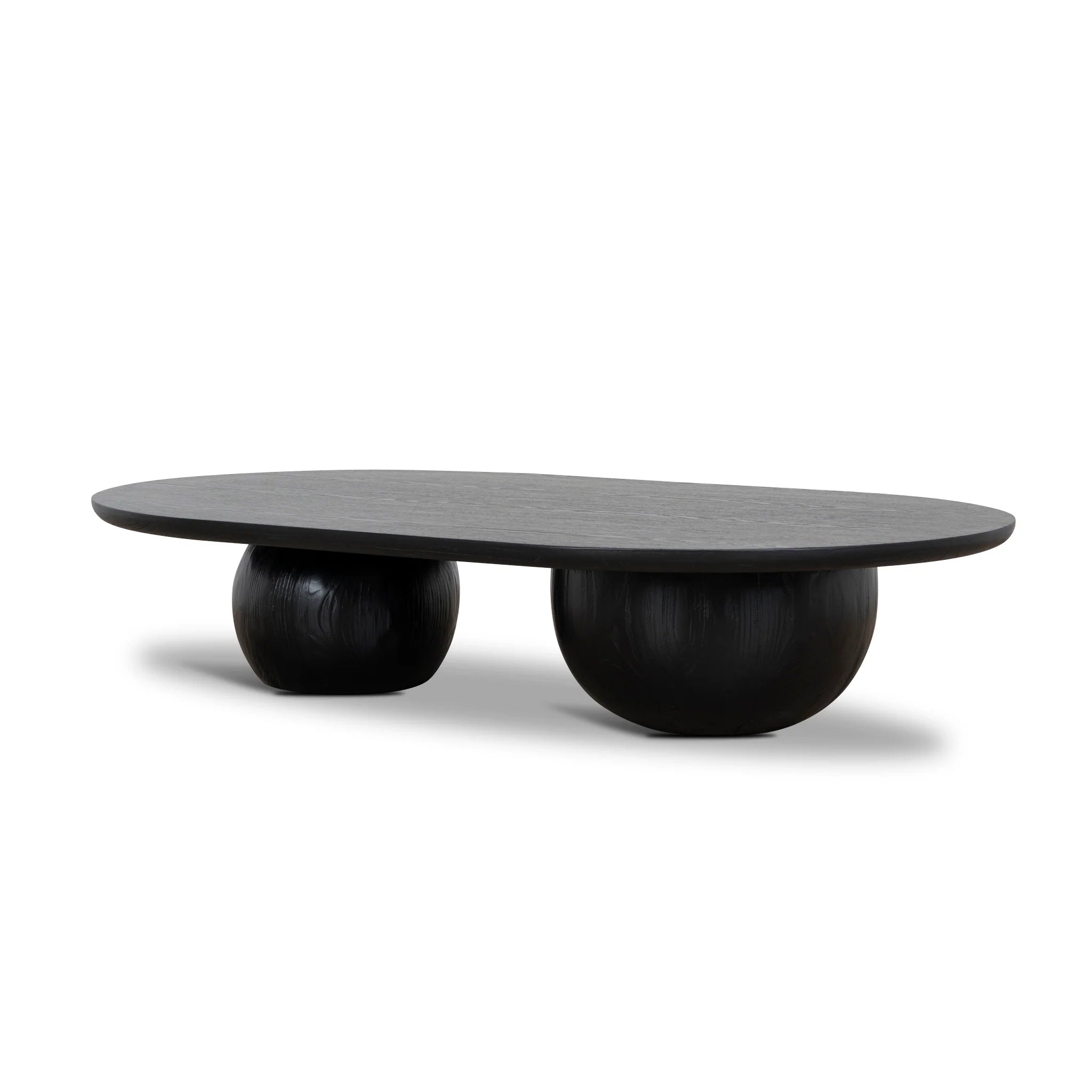 Showcasing Konova 1.3m Elm Coffee Table - Full Black CF10899-NI Coffee Table by Calibre Furniturs