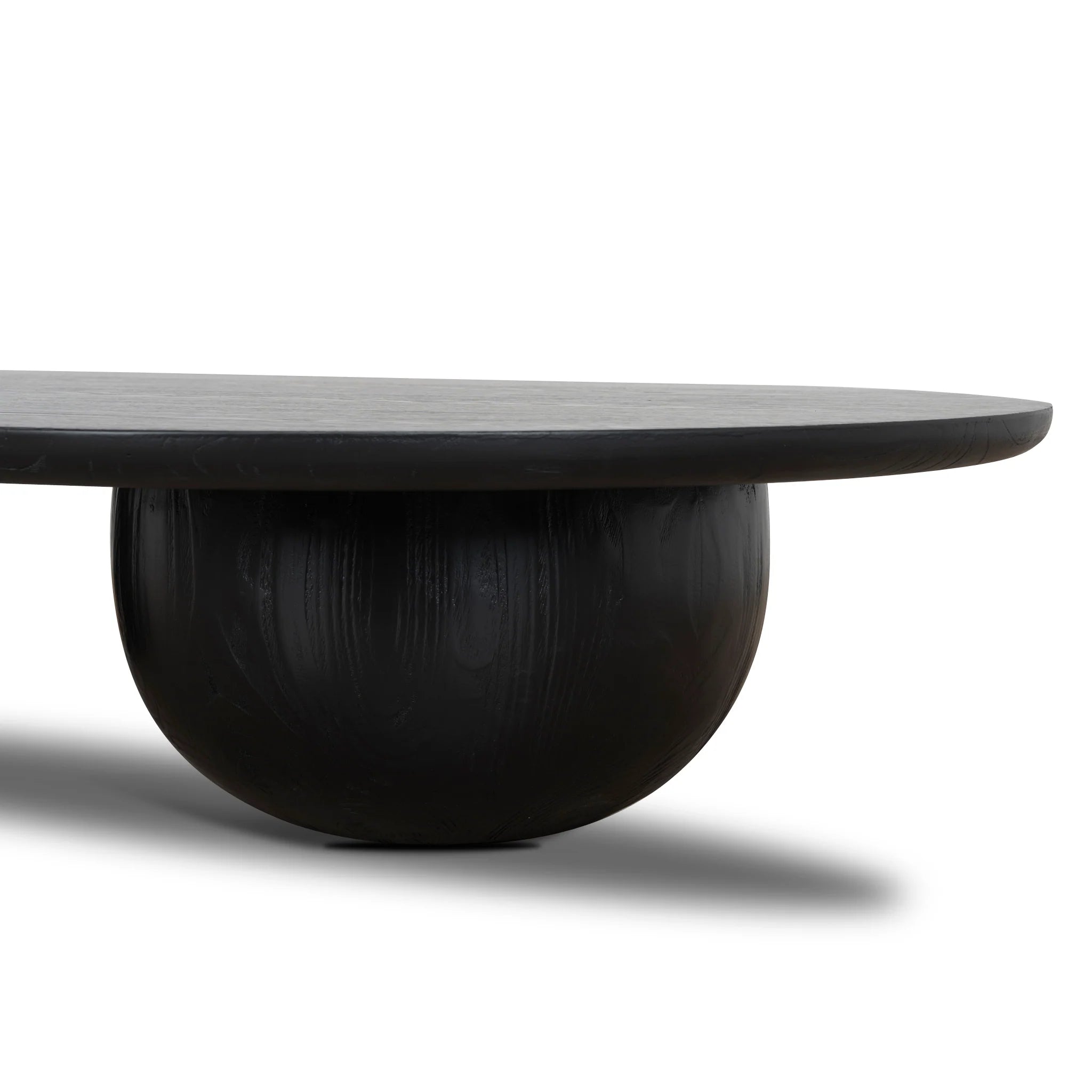 Konova 1.3m Elm Coffee Table - Full Black