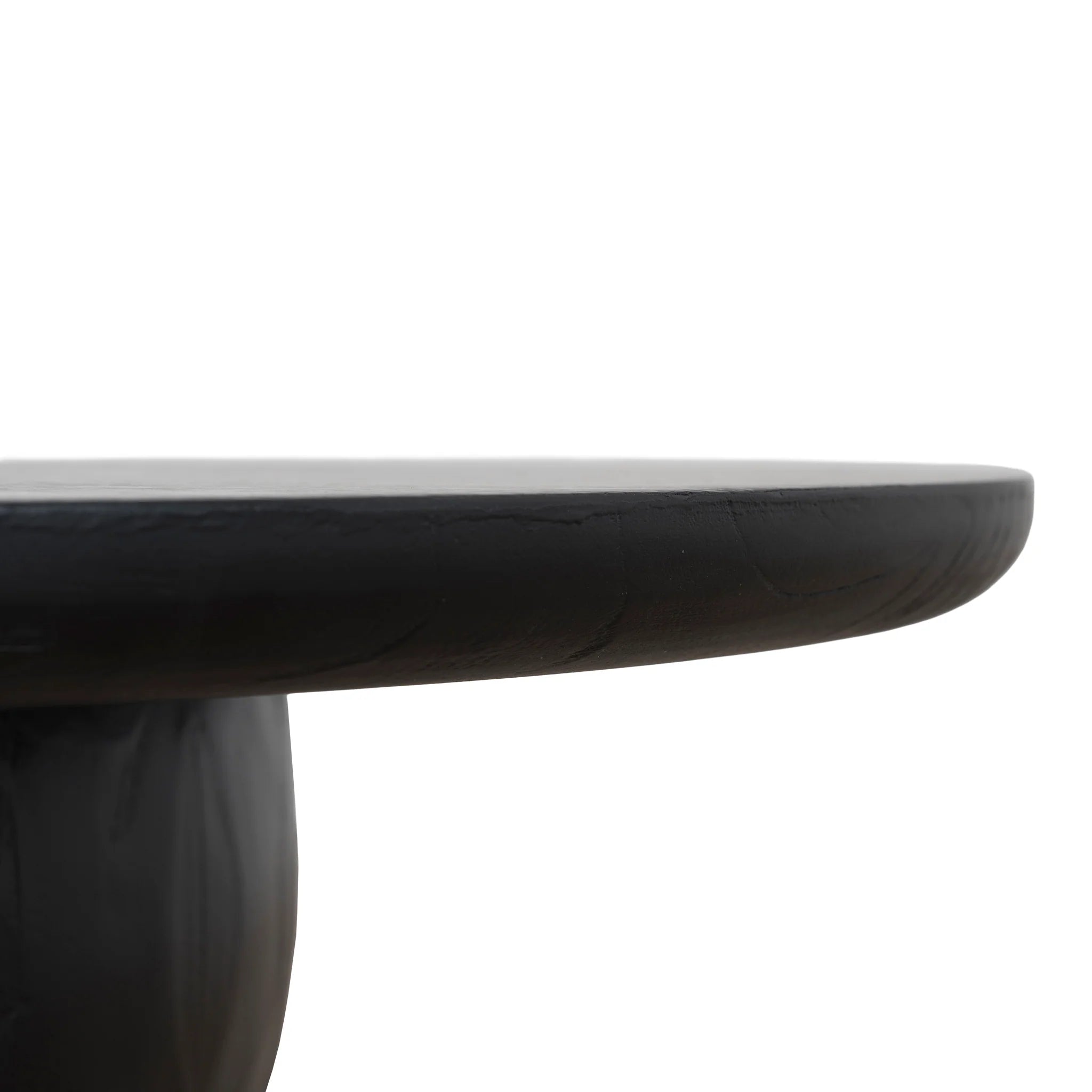 Konova 1.3m Elm Coffee Table - Full Black