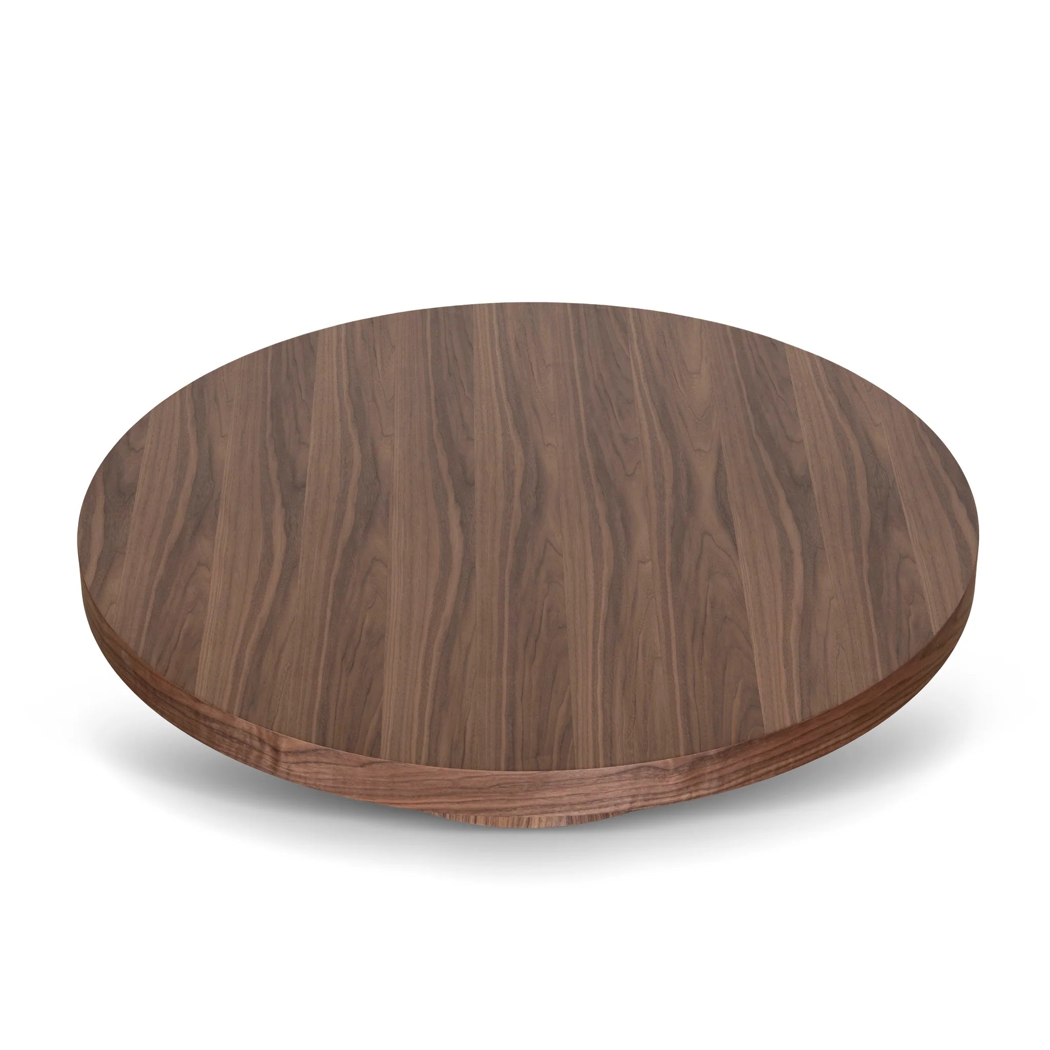 Showcasing Canasora 1.1m Round Coffee Table - Walnut CF10941-CN Coffee Table by Calibre Furniturs