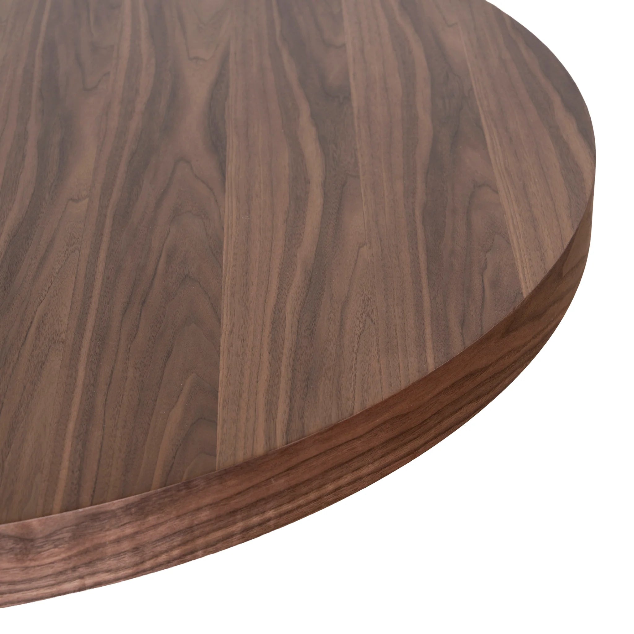 Canasora 1.1m Round Coffee Table - Walnut