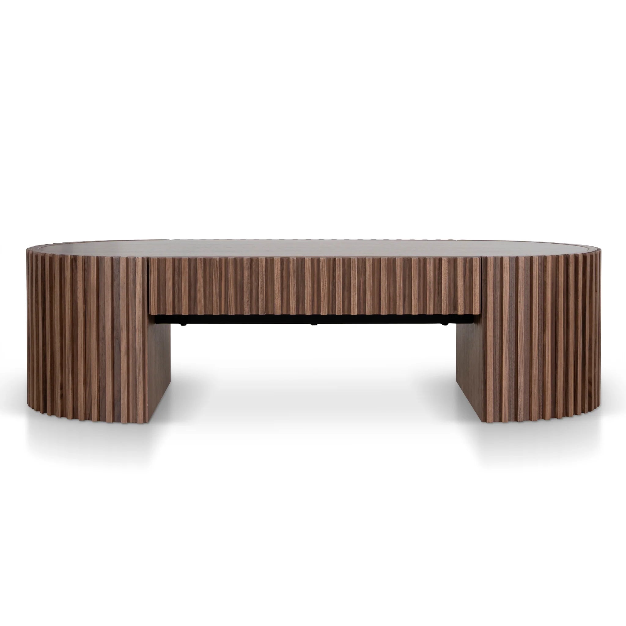Showcasing Dilino 1.3m Coffee Table - Walnut CF10943-CN Coffee Table by Calibre Furniturs