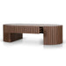 Showcasing Dilino 1.3m Coffee Table - Walnut CF10943-CN Coffee Table by Calibre Furniturs
