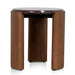 Nested Rosso Levanto Marble Coffee Table - Walnut - image 9