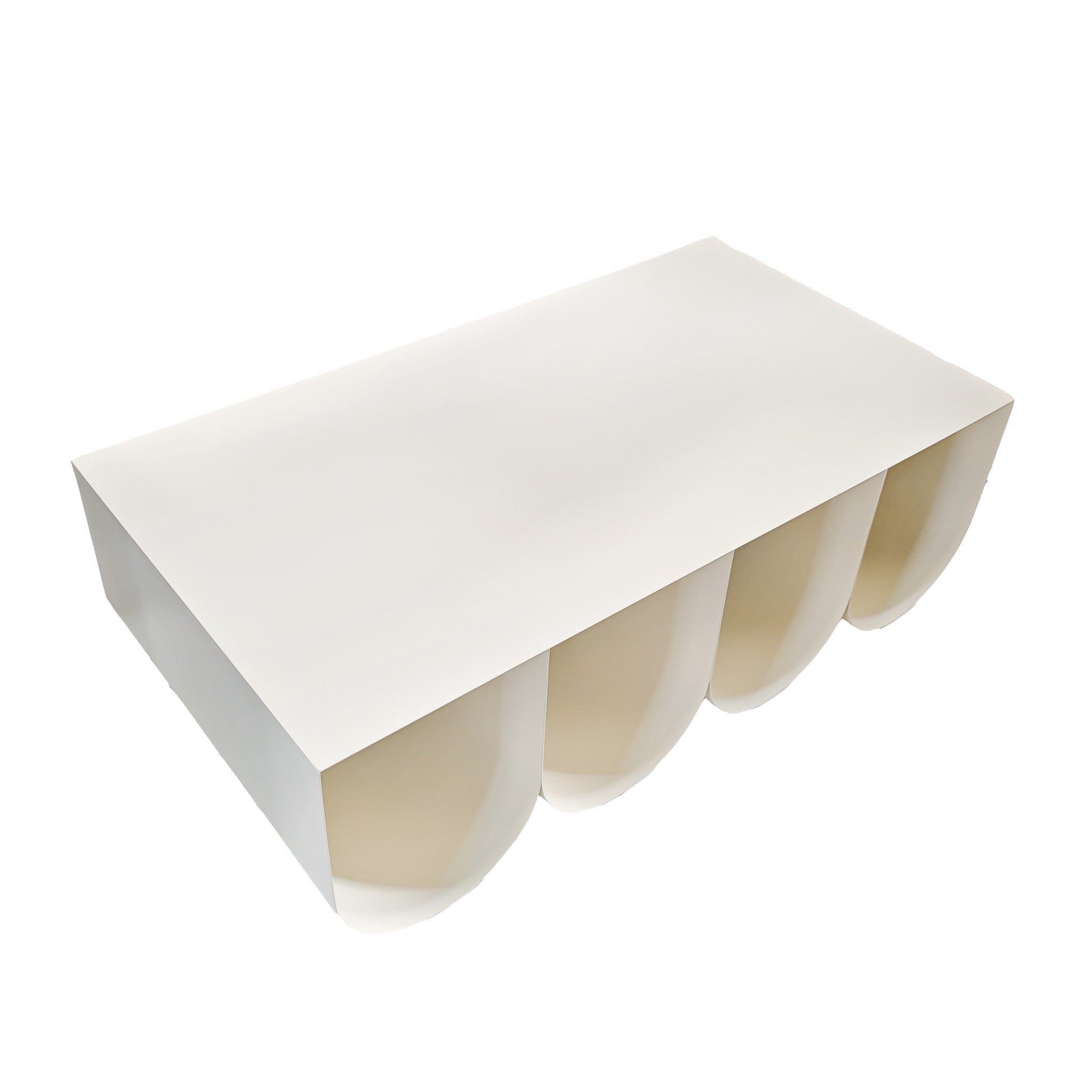 1.1cm Coffee Table - Ivory White - image 4