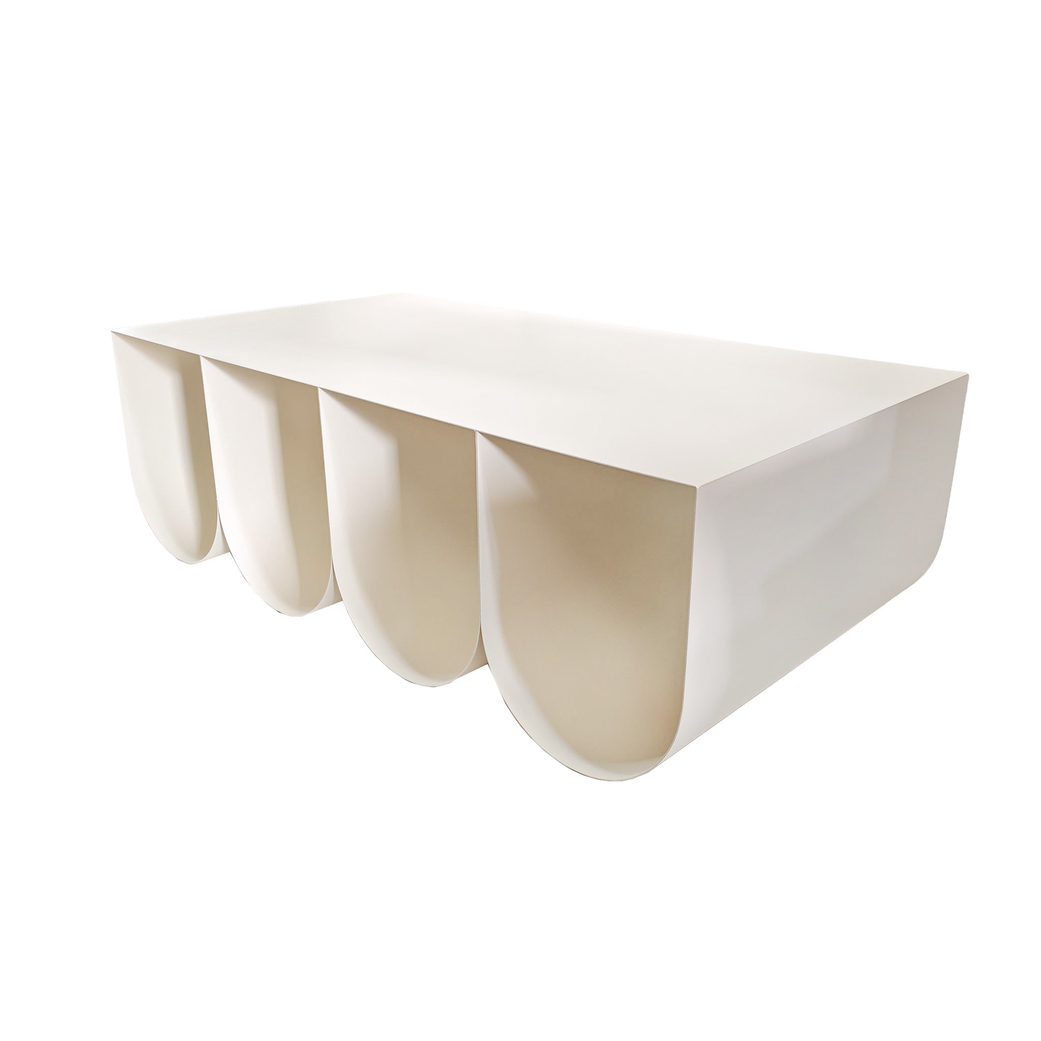 1.1m Coffee Table - Ivory White