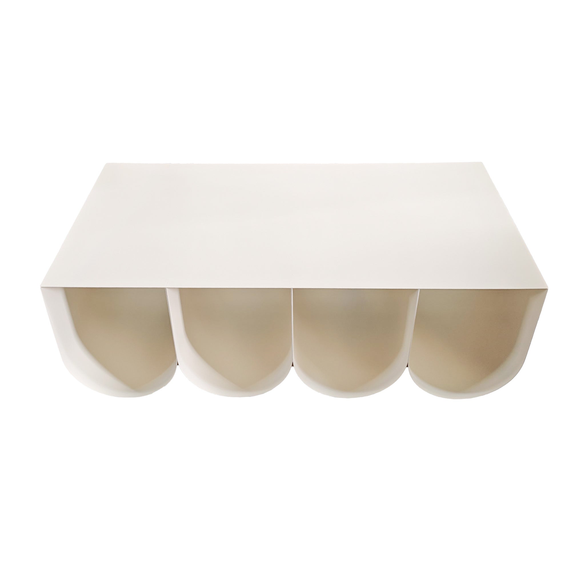 1.1cm Coffee Table - Ivory White - image 2