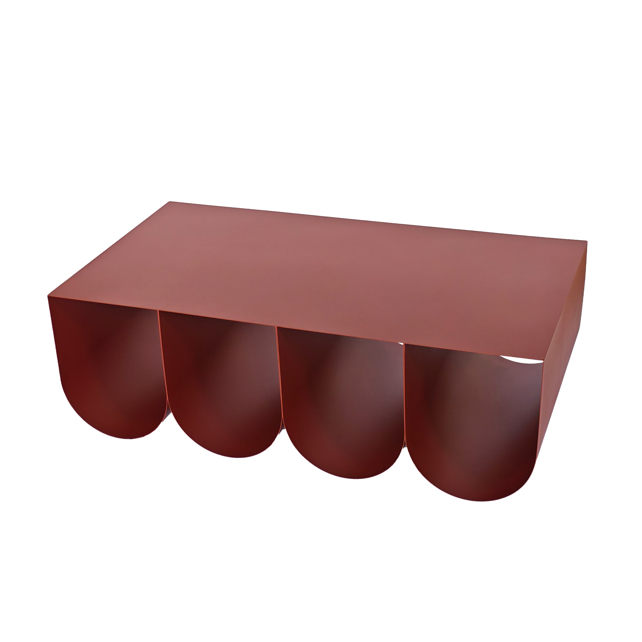 1.1cm Coffee Table - Burgundy Red - image 3