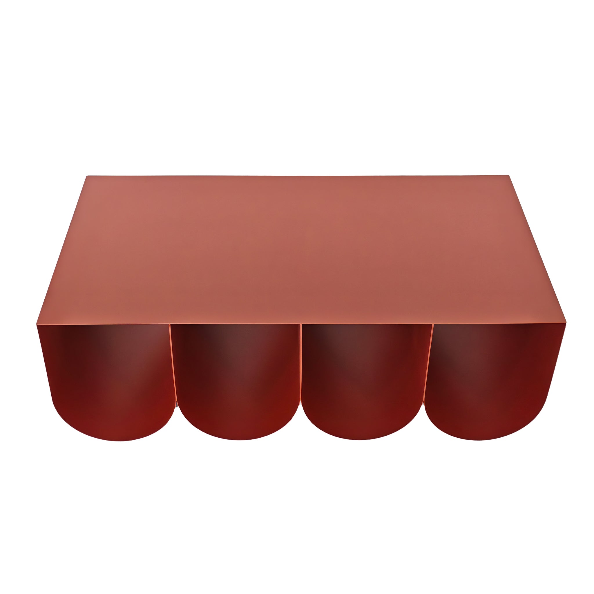 1.1cm Coffee Table - Burgundy Red - image 2