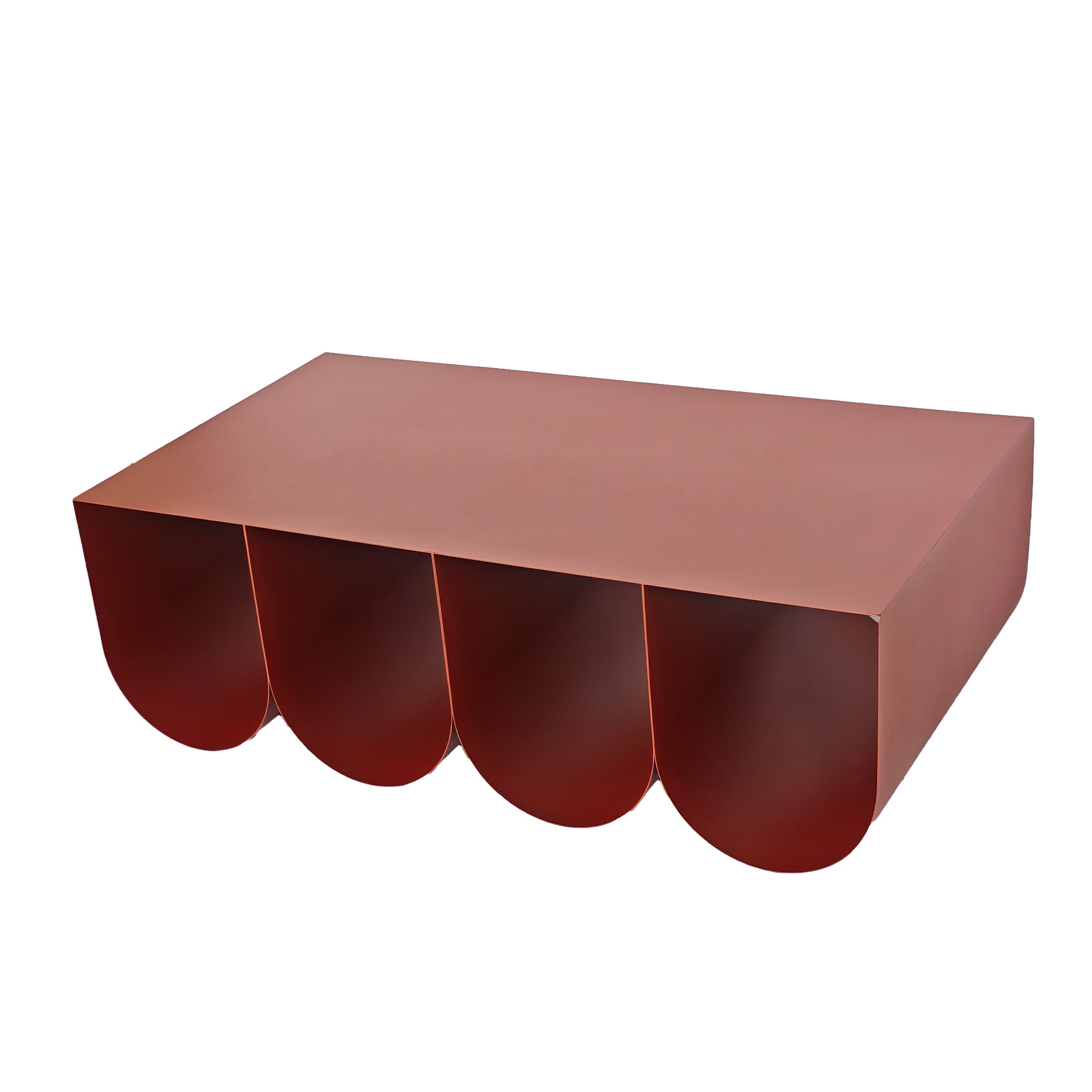 1.1cm Coffee Table - Burgundy Red