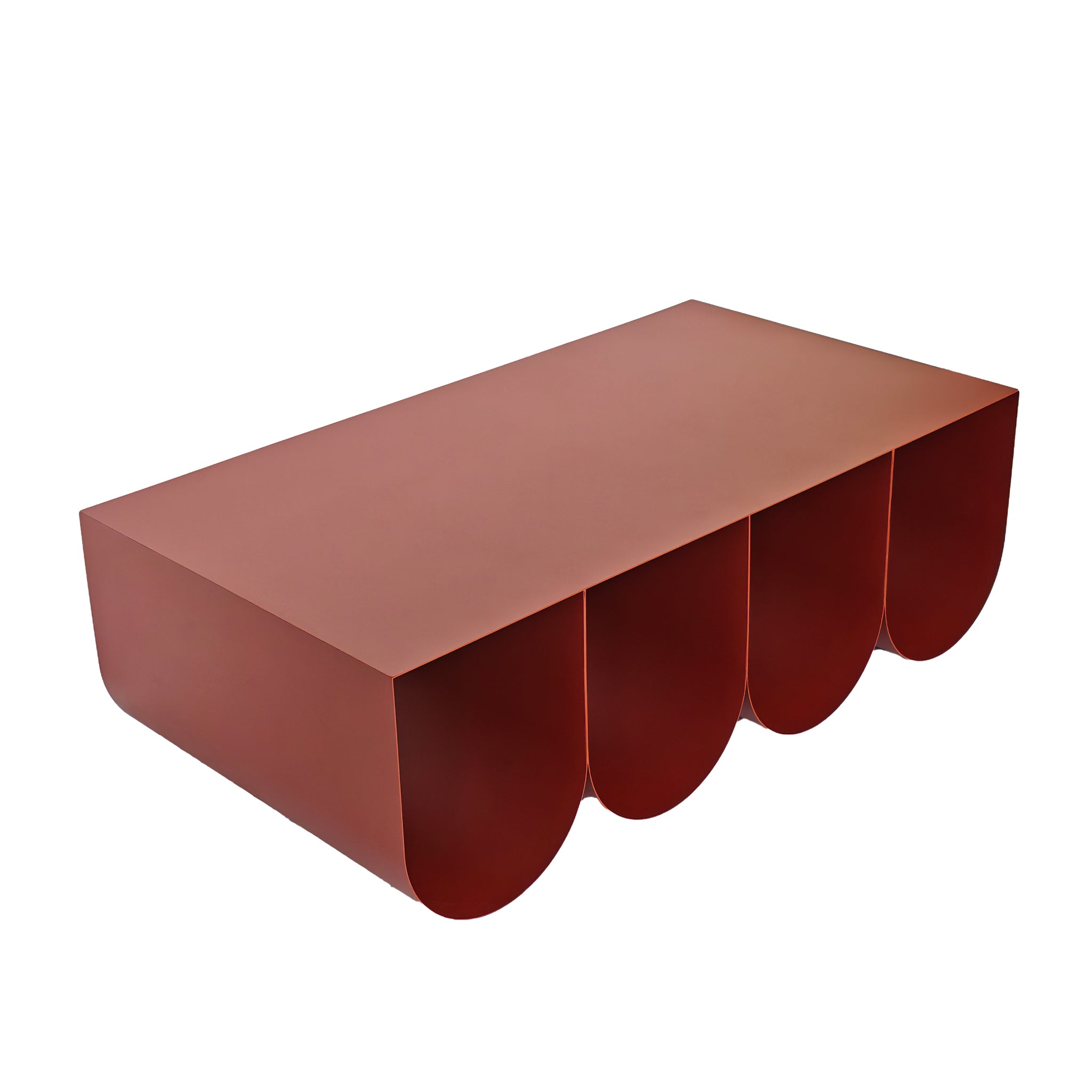 1.1cm Coffee Table - Burgundy Red - image 4