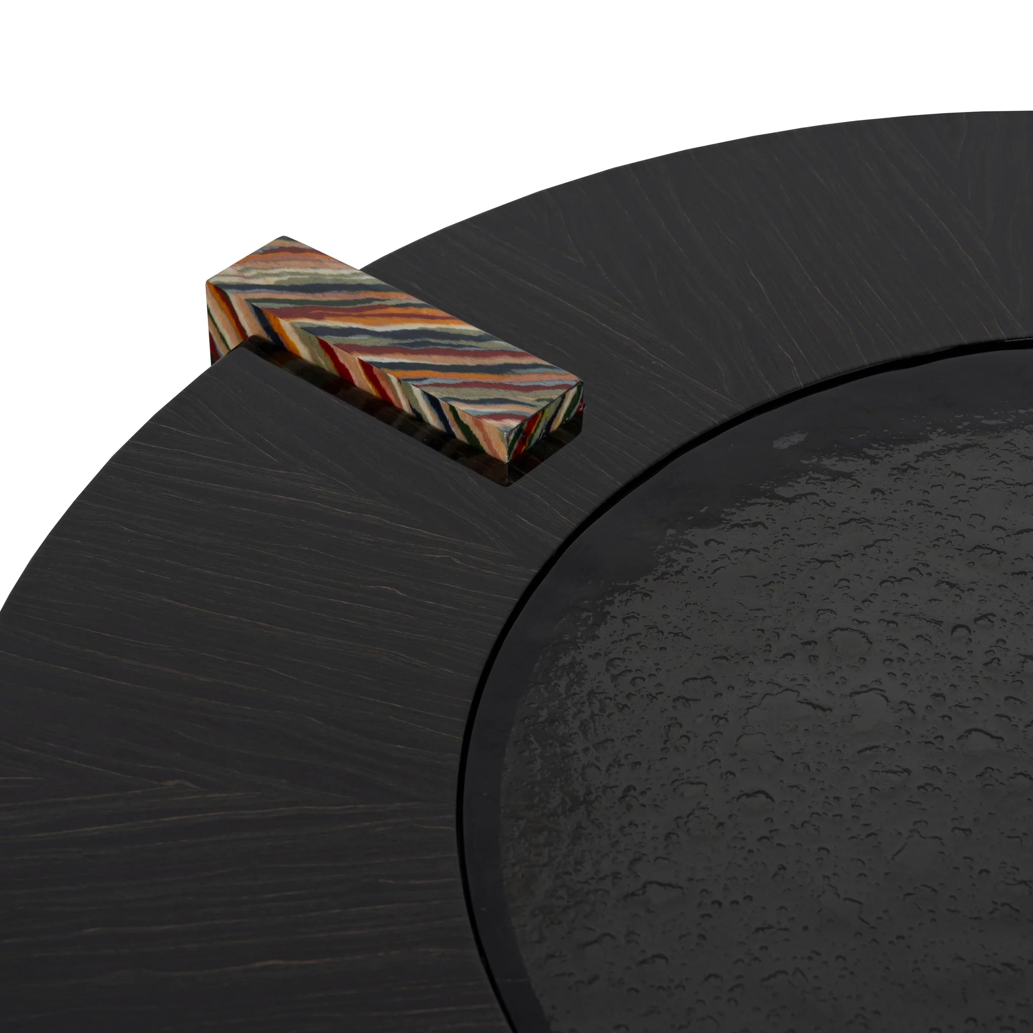 Mosilora 93cm Round Coffee Table - Black