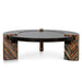 Showcasing Mosilora 93cm Round Coffee Table - Black CF12100-NY Coffee Table by Calibre Furniturs